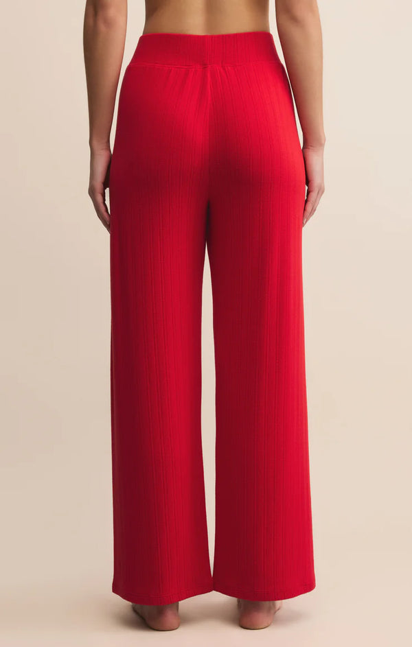 Z Supply | Luxe Pointelle Pant - Festive Red