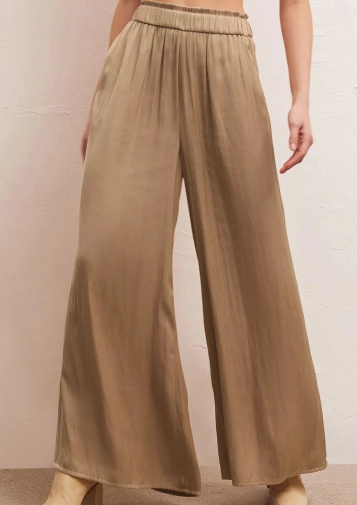 Z Supply: Estate Wide Leg Pant - Rattan