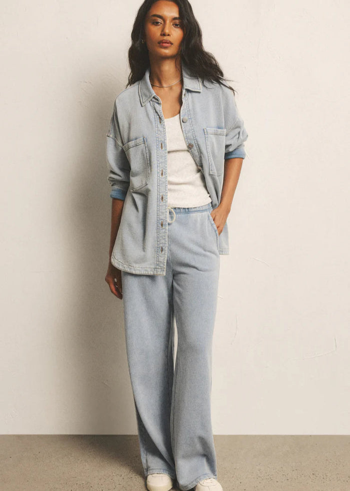 MYTHINKS COTTON WOOL DENIMTROUSER Indigo