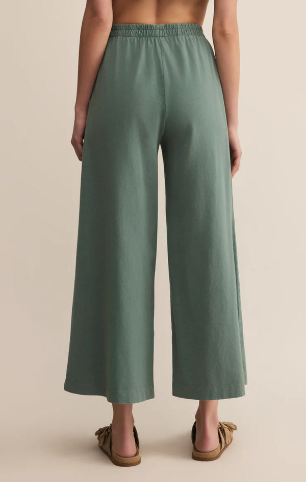 Z Supply | Scout Jersey Crop Flare Pant - Hunter Green