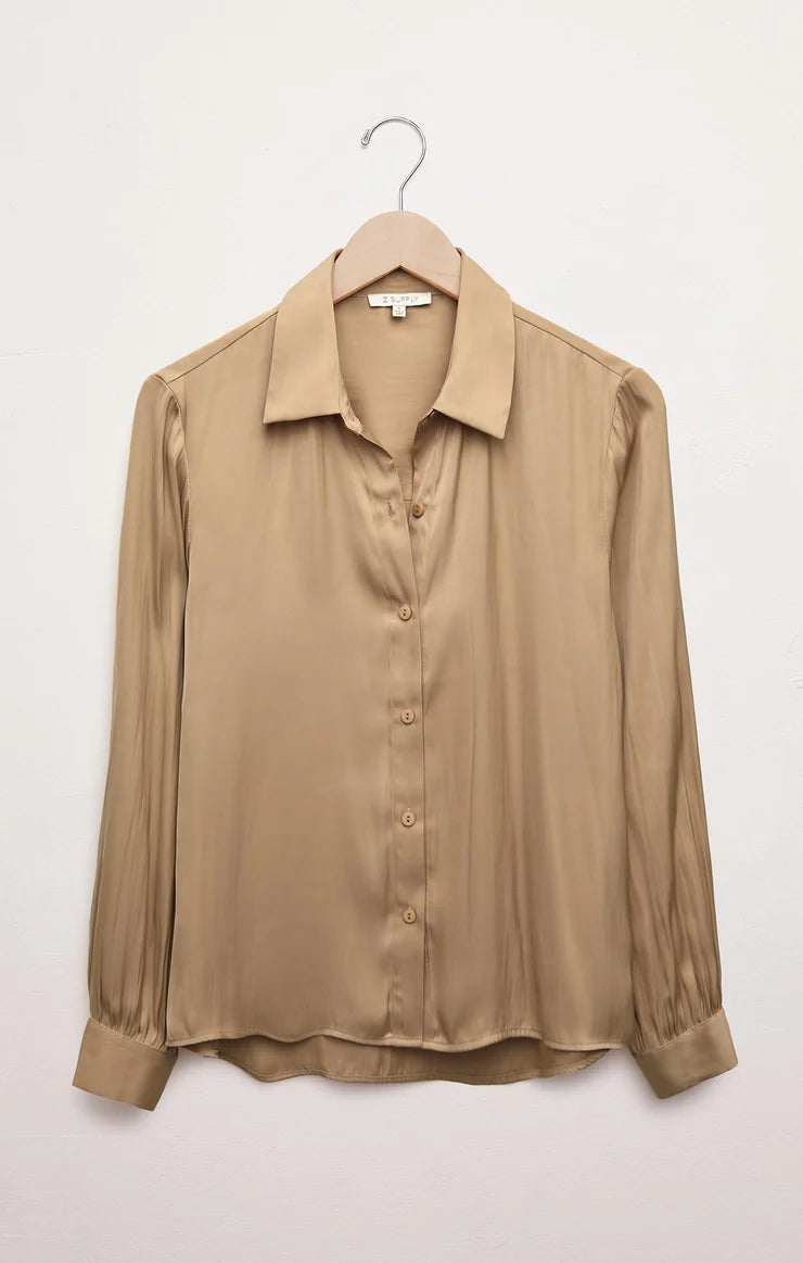 Z Supply: Serenity Button Up Top - Rattan