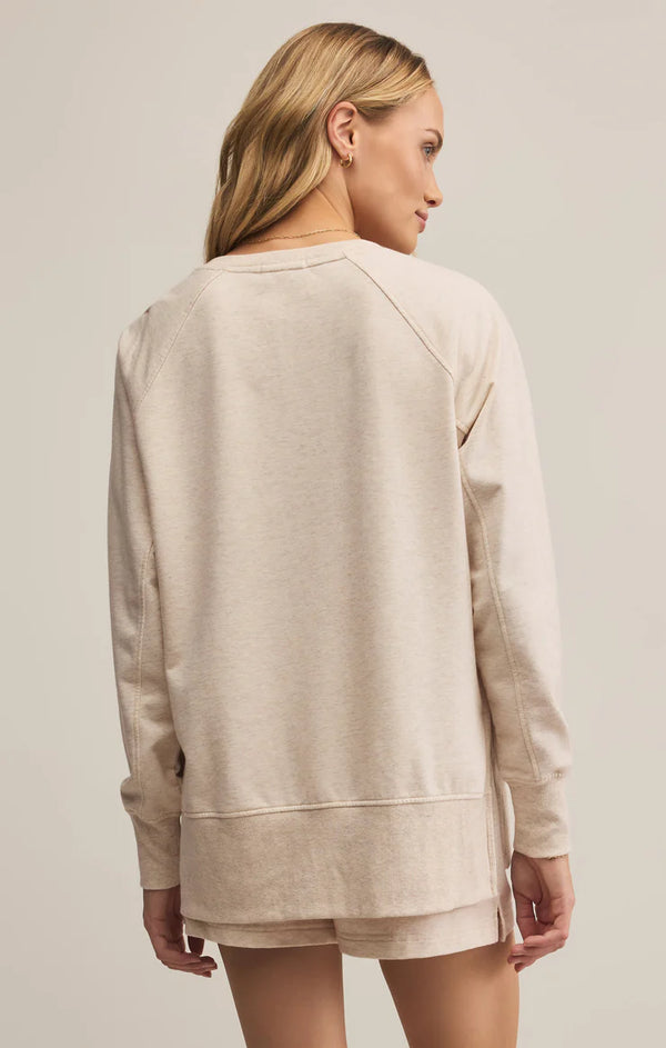 Z Supply | V-Neck Weekender - Light Oatmeal Heather