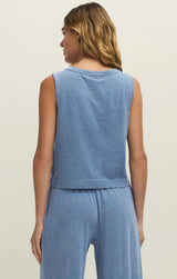 Z Supply | Sloane V Neck Denim Tank - Santorini Indigo