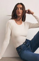 Z Supply | Second Skin Crew Long Sleeve - Cloud