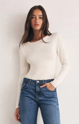 Z Supply | Second Skin Crew Long Sleeve - Cloud
