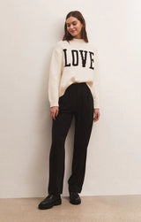 Z Supply: Love Intarsia Sweater - Sandstone