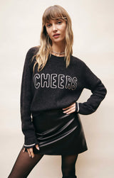 Z Supply Cheers Sweater - Heather Black