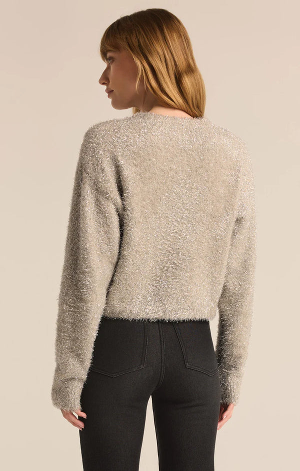 Z Supply Tinseltown Cropped Sweater - Champagne