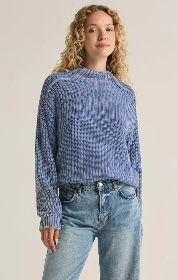 Z Supply Carraway Sweater - Washed Indigo