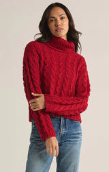 Z Supply Tied To You Sweater - Haute Red