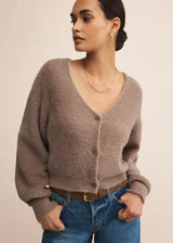 Z Supply | Sadira Fluffy Crop Cardigan - Moonlight