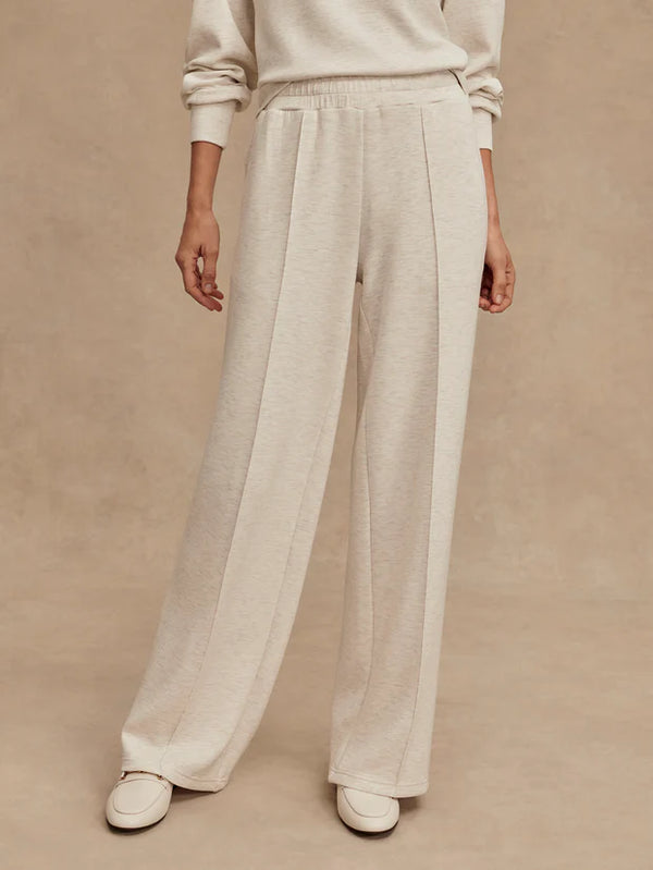 Varley: The Wide Leg Pant 30 | Ivory Marl