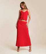 Z Supply | Lexa Sweater Skirt - Kiss Me Red