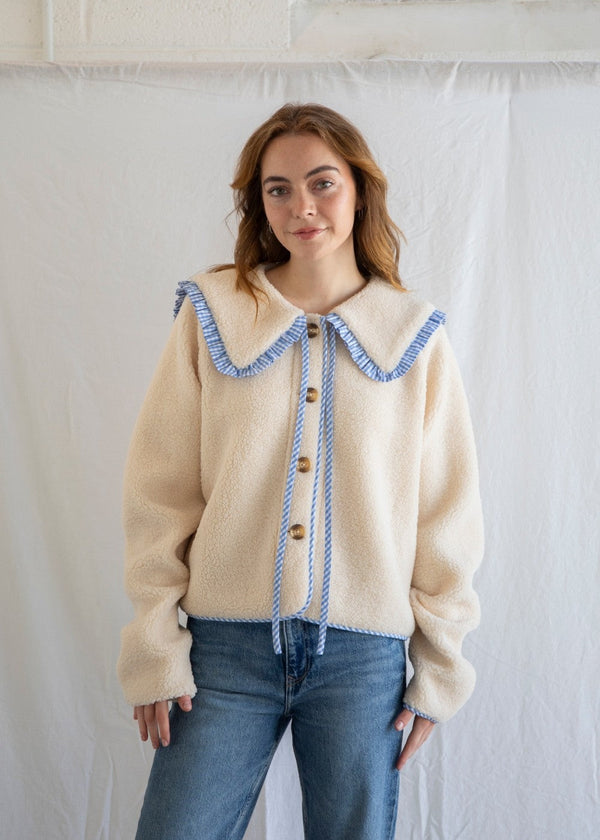 Thea Sherpa Jacket - Blue