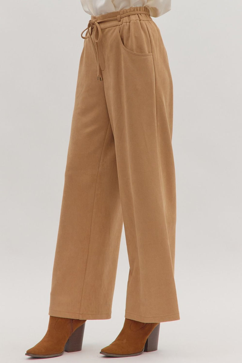 Willow Wide Leg Pants - Camel