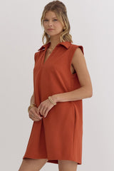 The Sabrina Dress - Rust