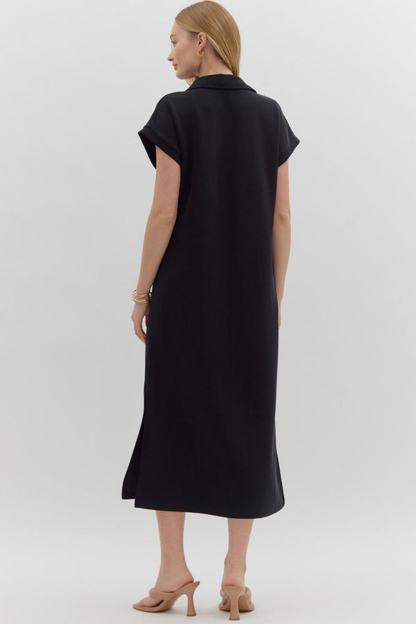 Lana Midi Dress - Black