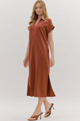Miriam Midi Dress - Clay