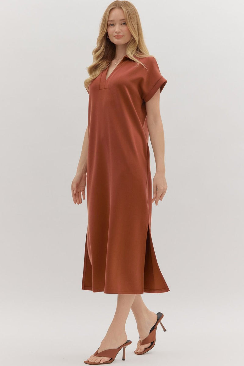 Miriam Midi Dress - Clay