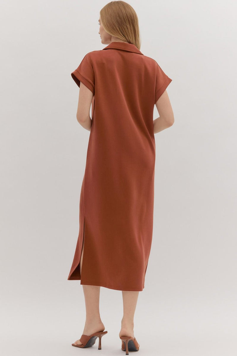 Miriam Midi Dress - Clay