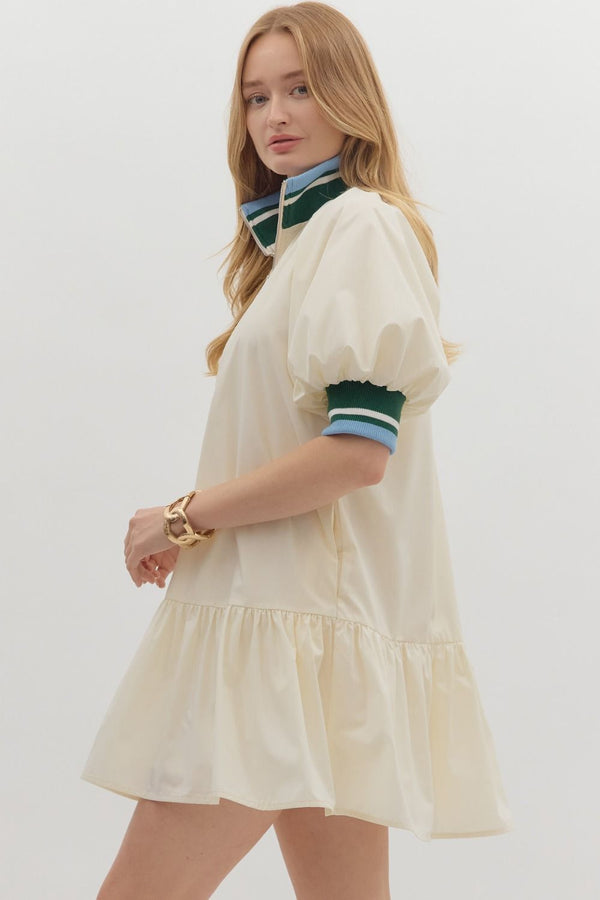 Julie Polo Dress - Ecru