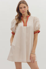 Daisy Mini Dress - Ecru