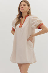 Daisy Mini Dress - Ecru