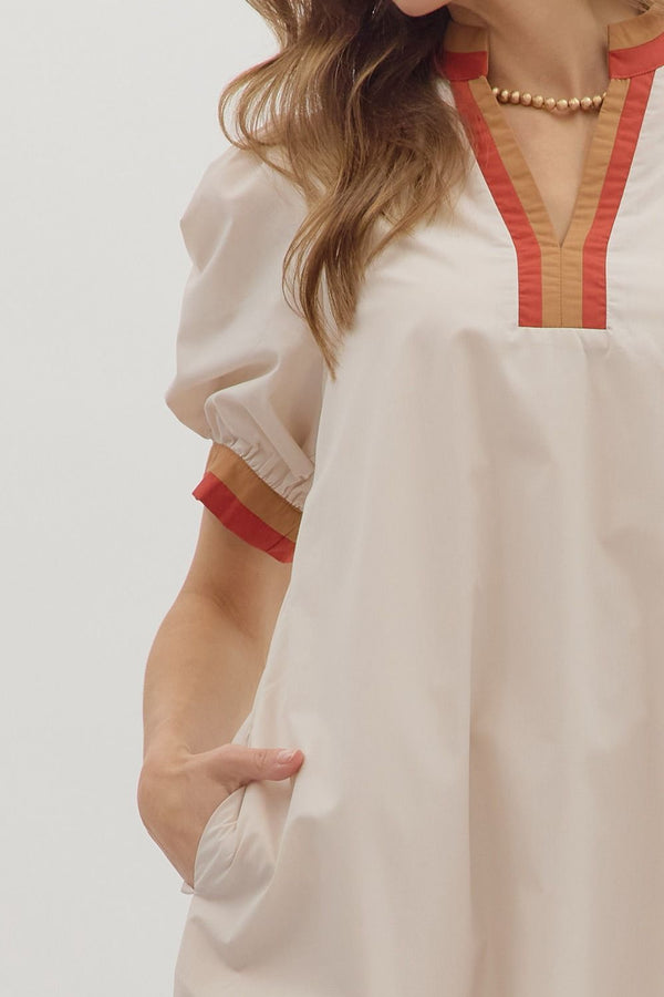 Daisy Mini Dress - Ecru