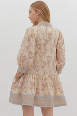 Sunset Loving Mini Dress - Ecru