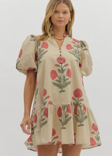 Holly Mini Dress - Ecru
