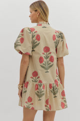 Holly Mini Dress - Ecru