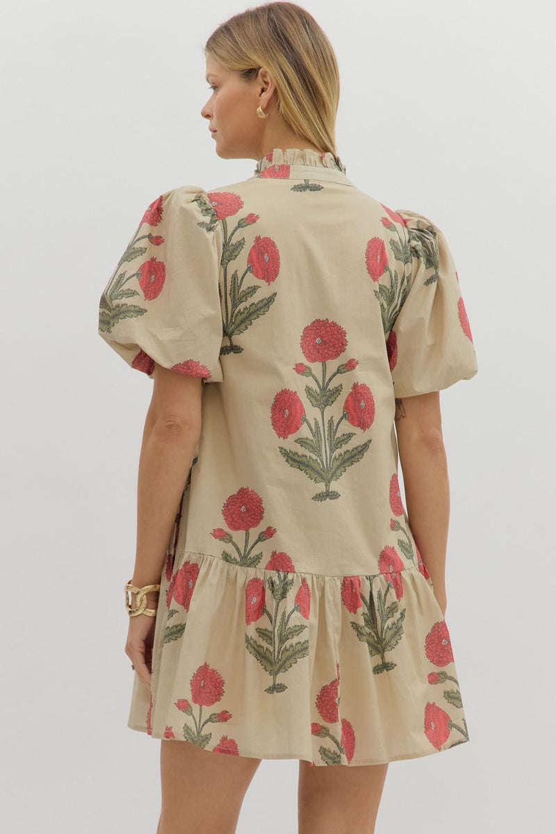 Holly Mini Dress - Ecru