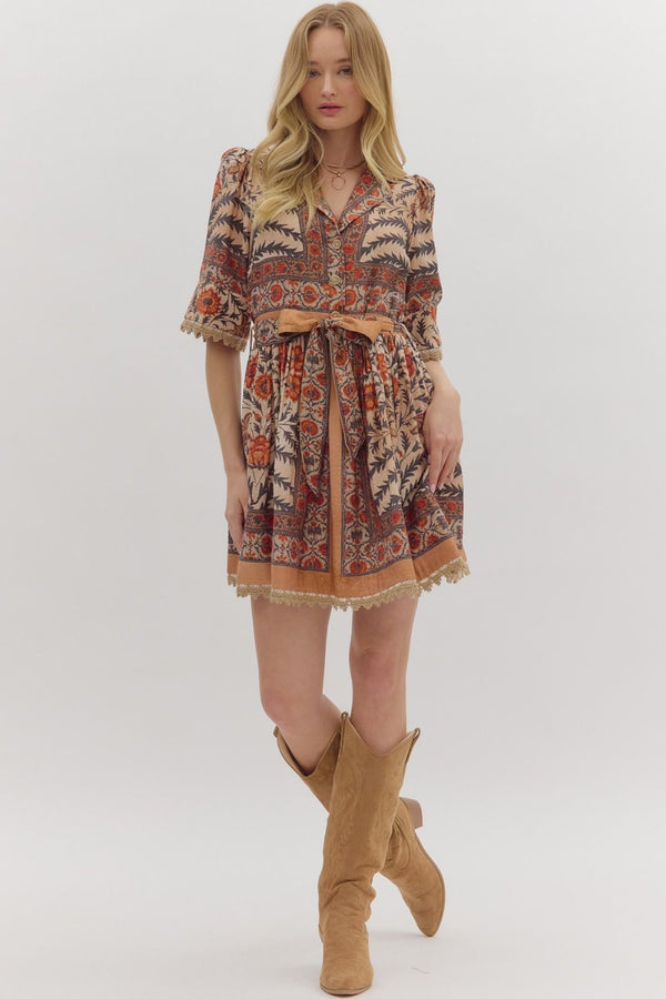 Out West Dress - Charcoal