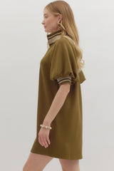 Pumpkin Patch Mini Dress - Olive