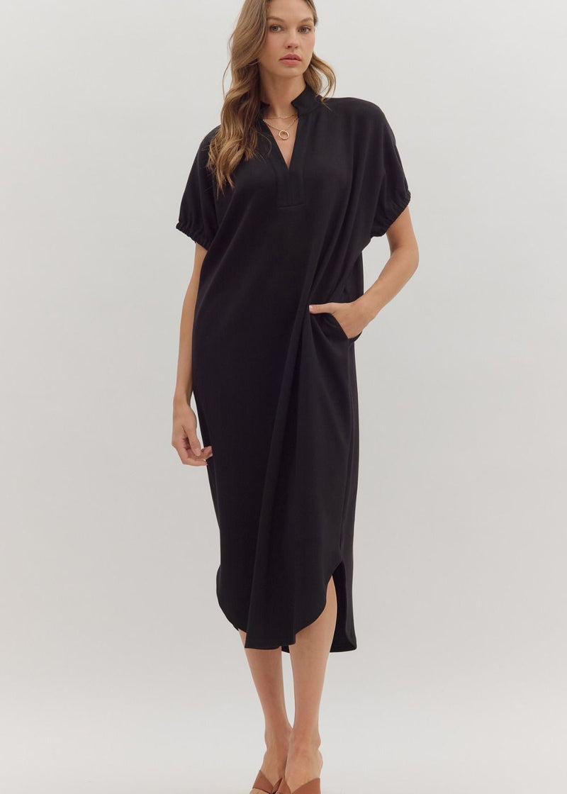 Miriam Midi Dress - Black