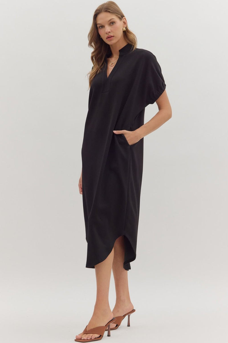 Miriam Midi Dress - Black