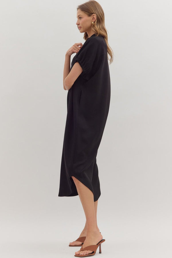 Miriam Midi Dress - Black