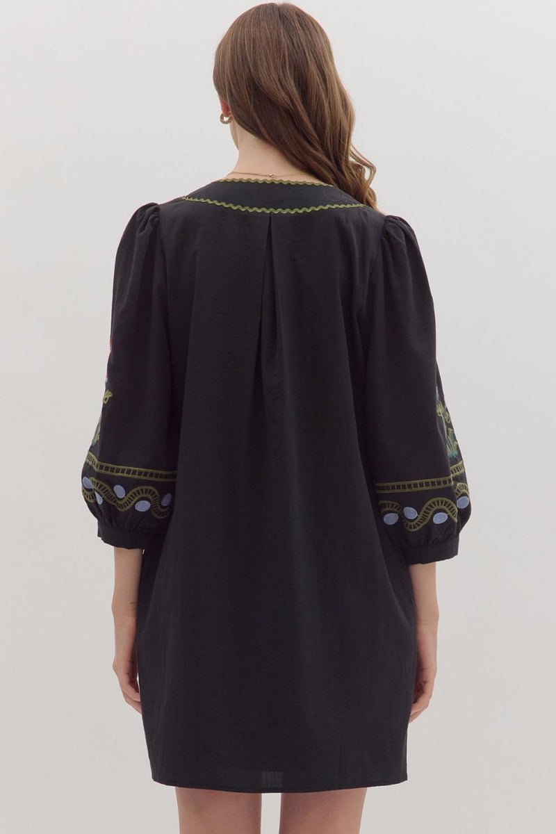 Kirby Mini Dress - Black