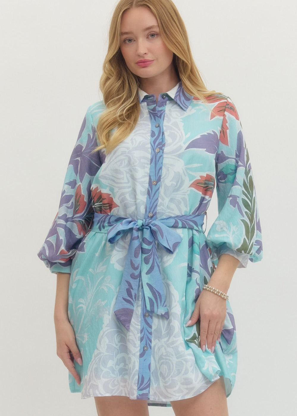 Bloom Dress - Blue – Ivy Lee Boutique