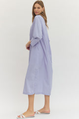 Nina Midi Dress- Periwinkle