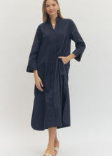 Nina Midi Dress- Navy
