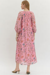 Bloom Of Grace Floral Midi Dress