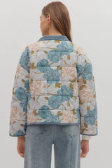 Carolina Quilted Jacket - Blue Grey
