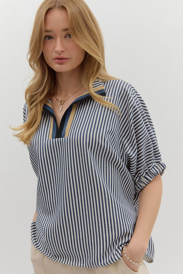 Jennings Blouse - Navy