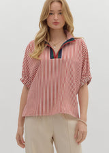 Jennings Blouse - Brick