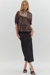 Run Wild Blouse - Brown