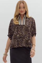 Run Wild Blouse - Brown