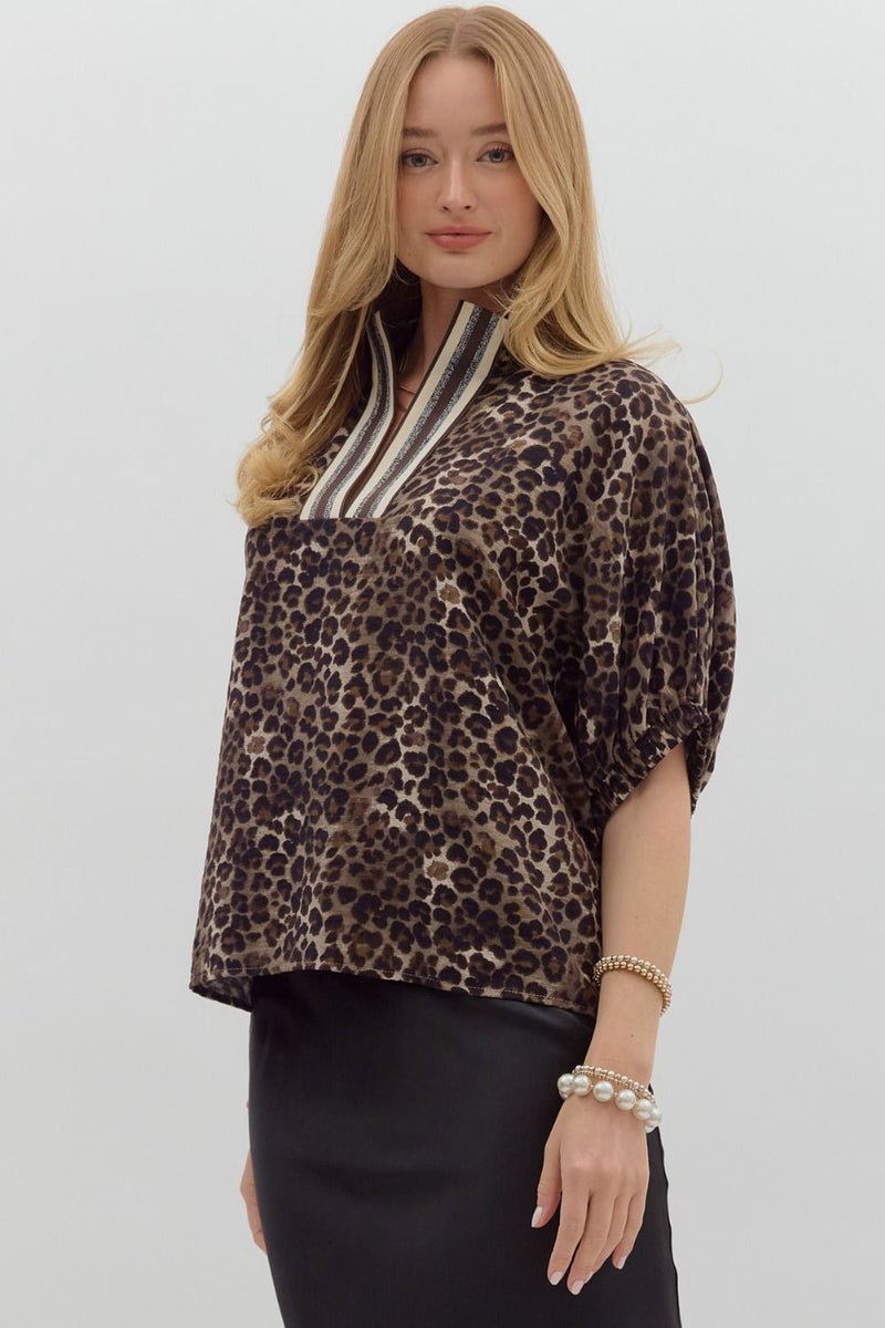 Run Wild Blouse - Brown