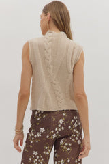 Aspen Sweater Tank - Oatmeal