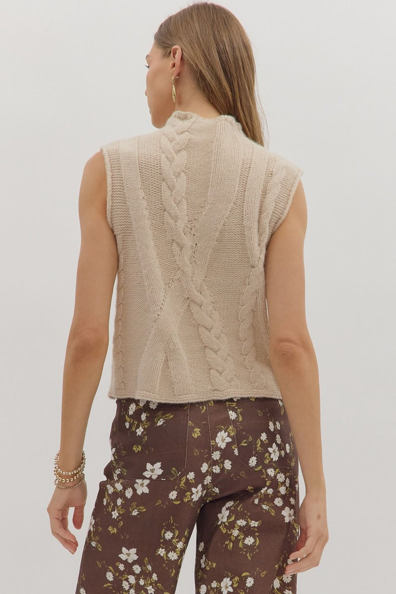 Aspen Sweater Tank - Oatmeal